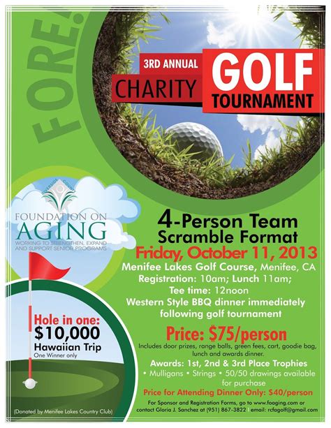 charity golf tournament fundraising ideas
